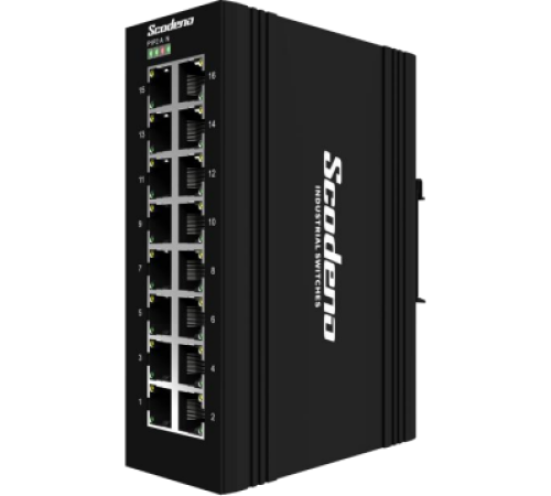 16x10/100/1000 Base-T промышленный Ethernet коммутатор