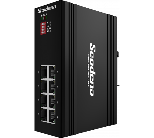 8x10/100/1000 Base-T промышленный Ethernet коммутатор 8x10/100/1000 Base-T промышленный Ethernet коммутатор