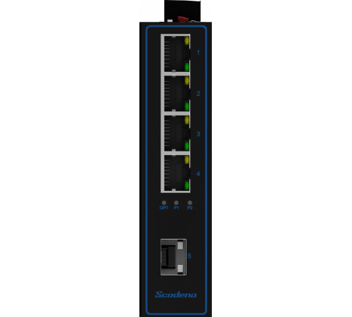 1x100 Base-X, 4x10/100 Base-T промышленный Ethernet-Коммутатор 1x100 Base-X, 4x10/100 Base-T промышленный Ethernet-Коммутатор
