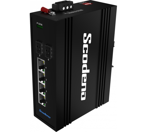 2x1000 Base-X, 4x10/100/1000 Base-T промышленный PoE-коммутатор 2x1000 Base-X, 4x10/100/1000 Base-T промышленный PoE-коммутатор
