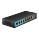 8x10/100/1000/2500 Base-T + 1x10G Base-X SFP неуправляемый PoE-коммутатор