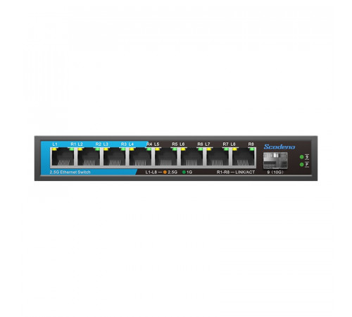 8x10/100/1000/2500 Base-T + 1x10G Base-X SFP неуправляемый PoE-коммутатор 8x10/100/1000/2500 Base-T + 1x10G Base-X SFP неуправляемый PoE-коммутатор