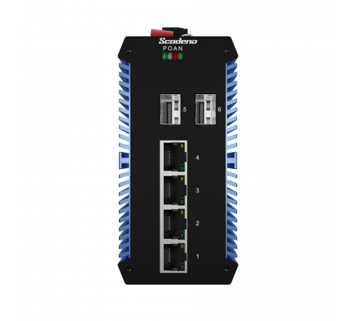 2x1000 Base-X, 4x10/100/1000 Base-T промышленный PoE-коммутатор 2x1000 Base-X, 4x10/100/1000 Base-T промышленный PoE-коммутатор