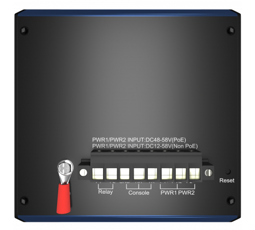2x10G Base-X, 16x10/100/1000 Base-T управляемый промышленный PoE коммутатор 2x10G Base-X, 16x10/100/1000 Base-T управляемый промышленный PoE коммутатор