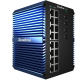4x1000 Base-X, 16x10/100/1000 Base-T управляемый промышленный PoE коммутатор