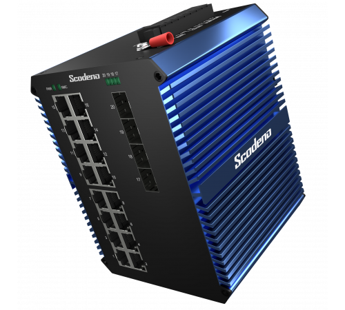 4x1000 Base-X, 16x10/100/1000 Base-T управляемый промышленный PoE коммутатор 4x1000 Base-X, 16x10/100/1000 Base-T управляемый промышленный PoE коммутатор