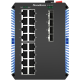 4x1000 Base-X, 16x10/100/1000 Base-T управляемый промышленный PoE коммутатор