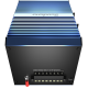 4x1000 Base-X, 16x10/100/1000 Base-T управляемый промышленный PoE коммутатор